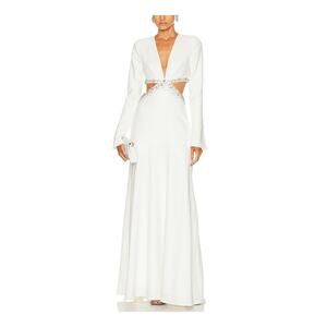 A.L.C. 'Trina' White Triacetate Dress Size 8